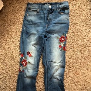 Embroidered Express Jeans